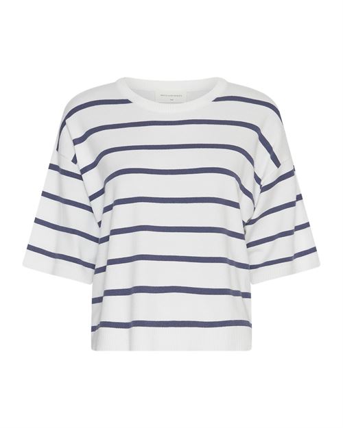 MSCH COPENHAGEN PULLOVER, MSCHGEANINE RACHELLE 2/4 PULLOVER, EGRET/OCEANA